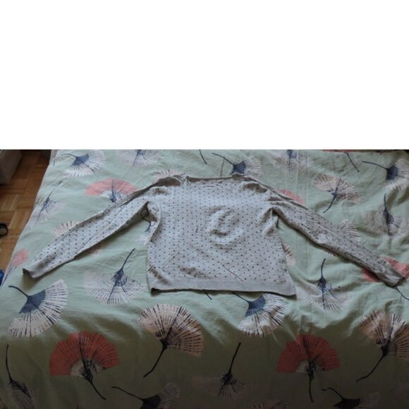 Grey sweater with black polka dots, Mango MNG, size XS - Picture 5 of 9
